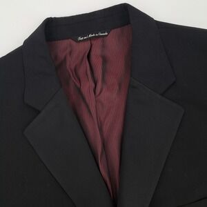 Jack Victor Windsor Tuxedo Blazer Mens 44R Wool Black Solid 3-Button Super 100s